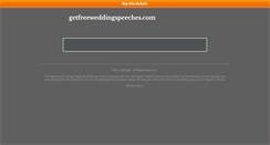 Desktop Screenshot of getfreeweddingspeeches.com